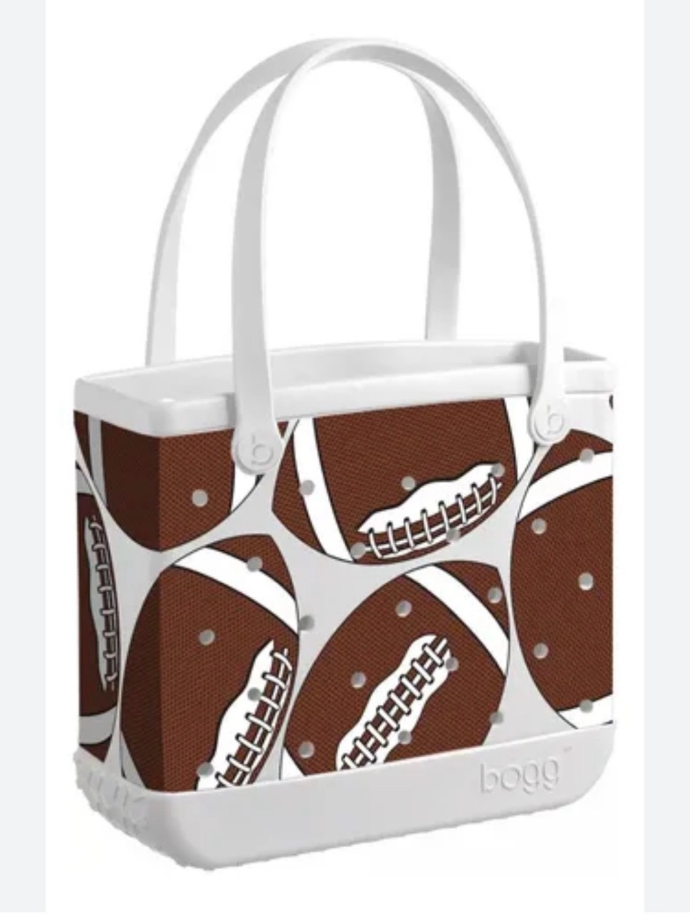 New Bogg Bag Tote “fair catch” Football Print - Medium “baby” size